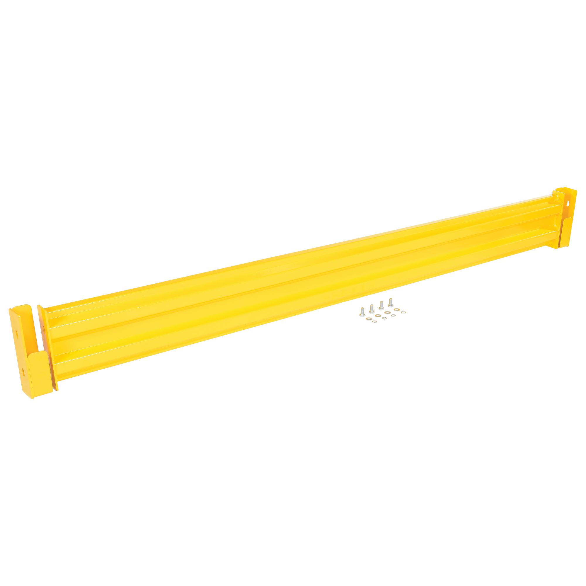 Vestil Steel 2 Ribbed Drop In Style Guard Rail 102 In. Length Yellow